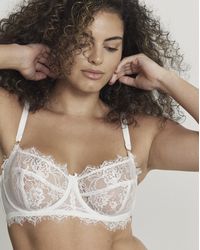 Figleaves - Pulse Lace Balcony Bra B-G - Lyst