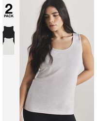 Pretty Secrets - 2 Pack Thermal Vest Tops - Lyst