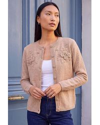 Roman - Roman Floral Corsage Cardigan - Lyst