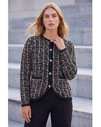 Roman - Roman Sparkle Tweed Knit Cardigan - Lyst