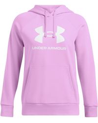Under Armour - Rival Fleece Logo Hoodie - Lyst