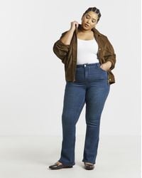 Simply Be - Stretch Denim Flared Jeans - Lyst