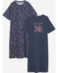 Simply Be - Value 2 Pack Nighties - Lyst