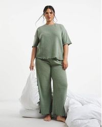 Pretty Secrets - Brushed Waffle Lounge Set - Lyst