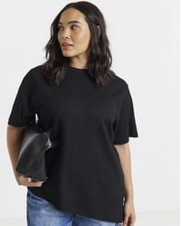 Simply Be - Crew Text Ayshem Top - Lyst