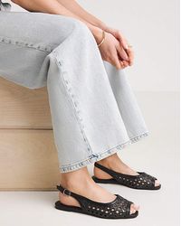 Simply Be - Slingback Peep Toe Shoes Wide Fit - Lyst