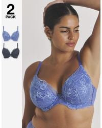Pretty Secrets - 2 Pack Ella Plunge Wired Bras - Lyst