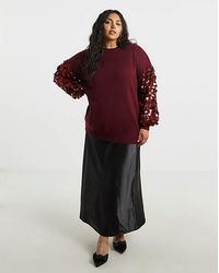 Lovedrobe - Sequin Sleeve Jumper - Lyst