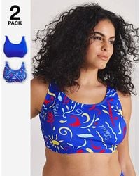 Simply Be - 2 Pack Value Bikini Tops - Lyst