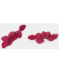 Accessorize - Leaf Drop Earrings - Lyst