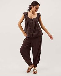 Monsoon - Olivia Lace Trim Top - Lyst