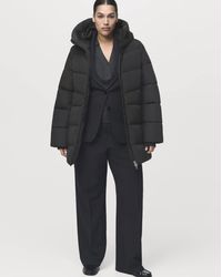 Mango - Double Zip Hooded Puffer Coat - Lyst