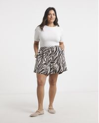 Simply Be - Print Linen Short - Lyst
