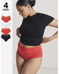 Pretty Secrets - 4 Pack Lace Top Full Knickers - Lyst