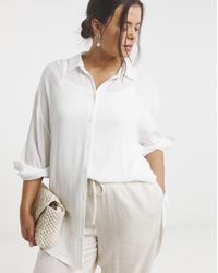 Simply Be - Crinkle Shirt - Lyst
