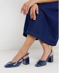 JD Williams - Heeled Slingback With Buckle Trim Wide - Lyst