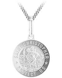 iJewel - Sterling St.Christopher Necklace - Lyst