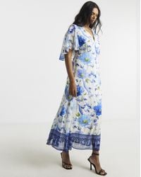 Joanna Hope - Cape Sleeve Tea Dress - Lyst