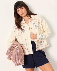 FatFace - Shells Embroidered Jacket - Lyst
