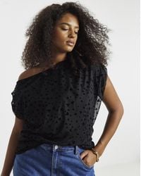 Simply Be - Off The Shoulder Mesh - Lyst