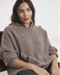Simply Be - Ribbed Knitted Hoodie - Lyst