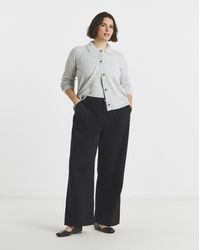 Simply Be - Pleat Detail Wide Jeans - Lyst