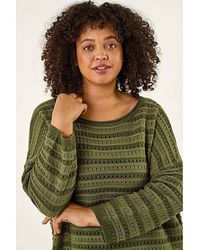 Roman Curve - Crochet Stripe Knit - Lyst