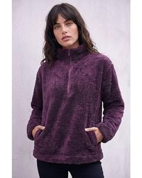 Roman - Roman Sherpa Zip Neck Fleece Jacket - Lyst