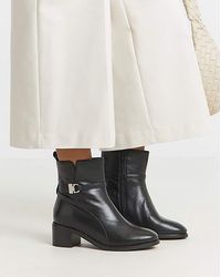 JD Williams - Low Heel Ankle Boot With Trim Ex Wide - Lyst