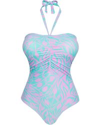 Simply Be - Butterfly Bandeau Swimsuit - Lyst