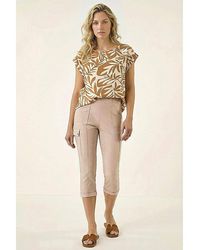 Roman - Roman Cropped Cargo Stretch Trouser - Lyst