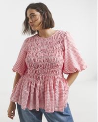 Simply Be - Shirred Blouse - Lyst