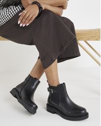Simply Be - Chelsea Buckle Ankle Boot Ex Wide - Lyst