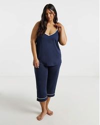 Pretty Secrets - Poly Viscose Culotte Set - Lyst