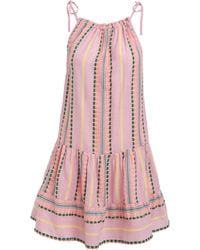 Simply Be - Beach To Beach Stripe Mini Beach Dress - Lyst