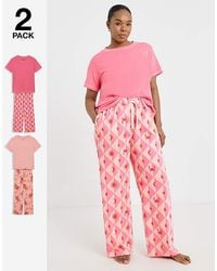 Pretty Secrets - 2 Pack Ribbed T-Shirt Set - Lyst