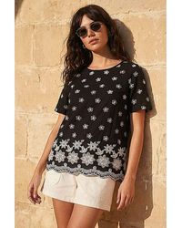 Roman - Roman Floral Embroidered Top - Lyst