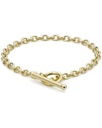 iJewel - 9Ct Oval Link Tbar Belcher Bracelet - Lyst