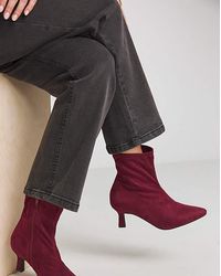 JD Williams - Kitten Heel Sock Boot E Fit - Lyst