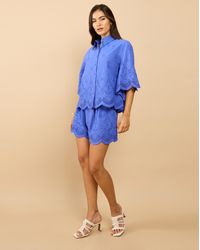 Little Mistress - Lm Embroidery Shorts - Lyst