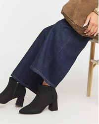 Simply Be - Point Ankle Boot Block Heel Wide - Lyst
