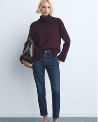 Mango - Comfort High-Rise Crop Mom Jean - Lyst