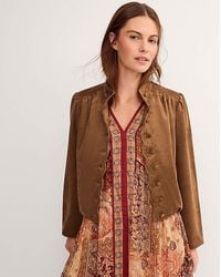 Monsoon - Lucia Faux Suede Jacket - Lyst