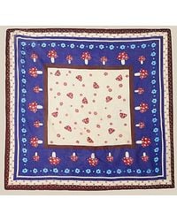 Monsoon - Harlow Mushroom Print Silk Scarf - Lyst