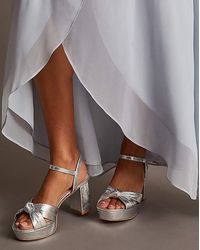 Monsoon - Twist Knot Platform Heels - Lyst