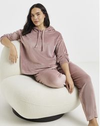 Figleaves - Velour Hooded Lounge Set - Lyst