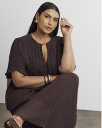 Joanna Hope - Pleated Keyhole Blouse - Lyst