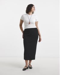 Simply Be - Jersey Tube Midi Skirt - Lyst