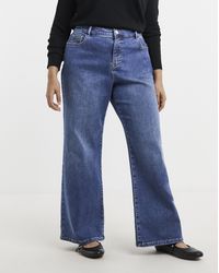 Simply Be - Fleece Lined Cosy Wide Leg Jean - Lyst