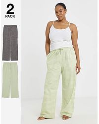 Pretty Secrets - 2 Pack Pj Bottoms - Lyst